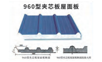 960型夹芯板屋面板